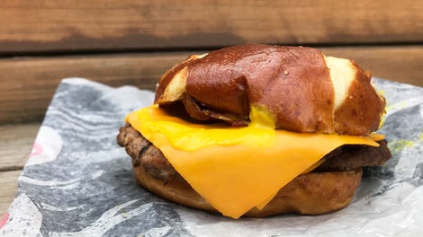 Burger Kings Pretzel Bacon King Suggests Fast Food Pretzel