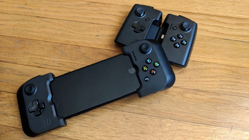 The Gamevice comes in many varieties for different phones and tablets, and the phone versions fold up nicely for portability.