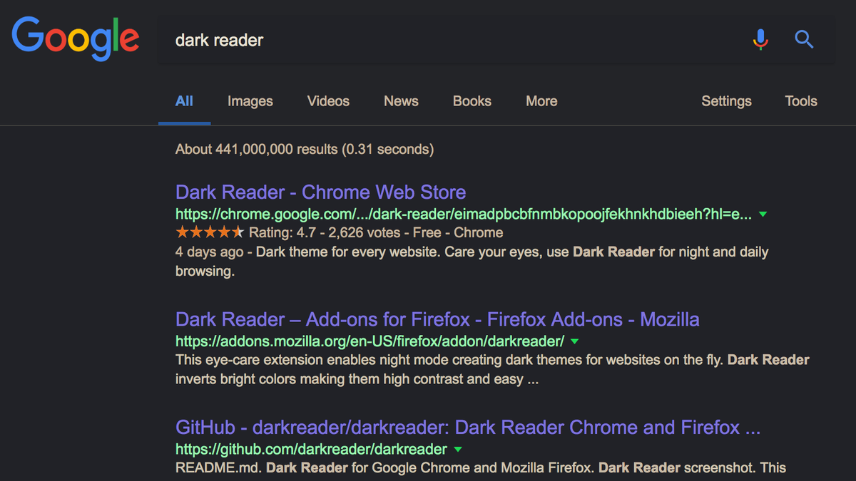 Dark reader for microsoft edge