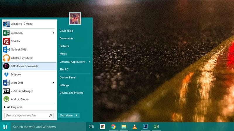Illustration for article titled Bring Back the Classic Start Menu in Windows 10