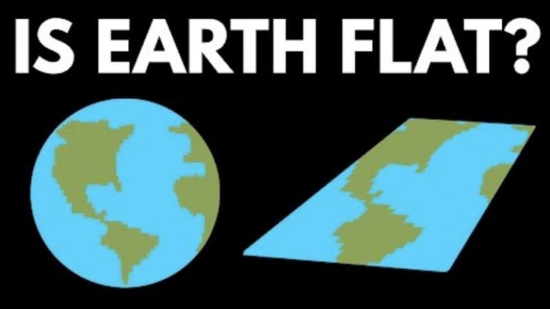 evidence that the earth is not flat