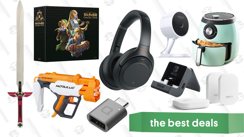 Illustration for article titled Monday's Best Deals: Nerf Gold Box, Dash Air Fryers, eero Routers, and More