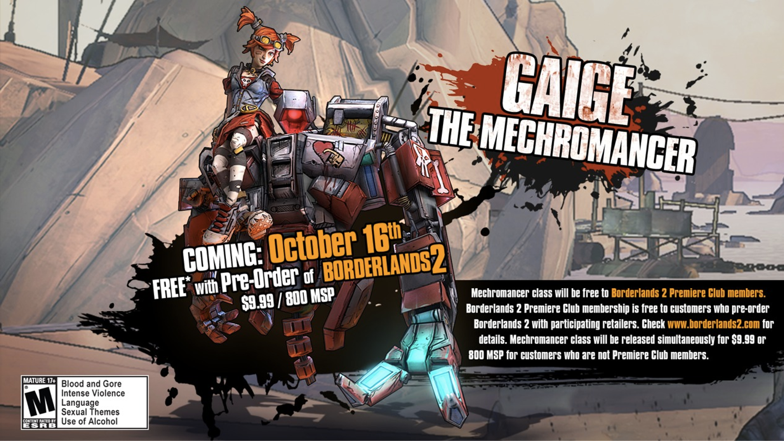 borderlands 2 mechromancer pack xbox digital