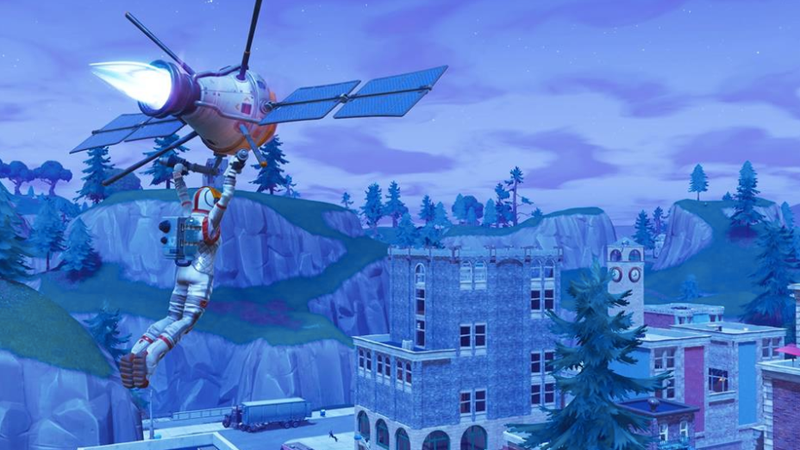 fortnite players stop waiting for comet destroy tilted towers themselves - fortnite castle ruins