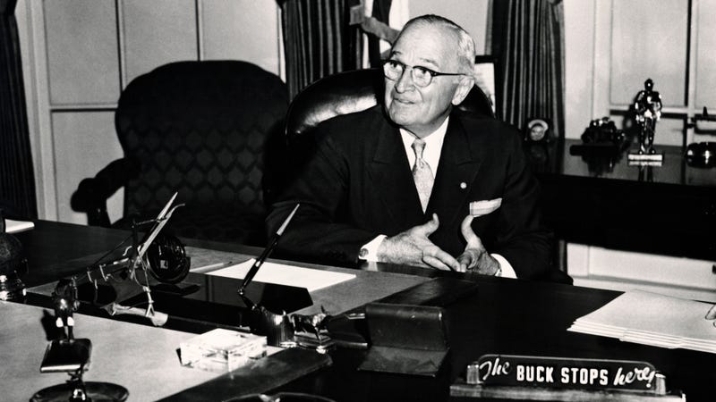 Illustration for article titled President Truman's customary breakfast: eggs, bacon, toast, milk, bourbon