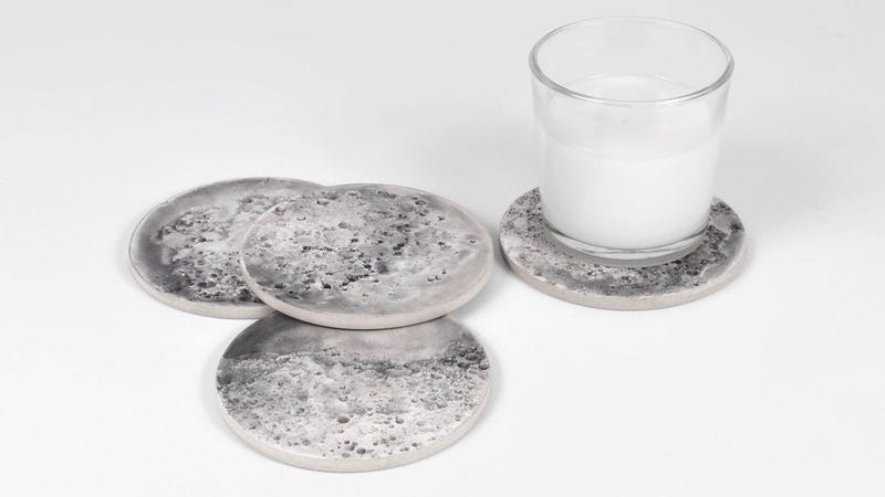 Illustration for article titled Take 20% Off This Concrete Moon Coaster Set