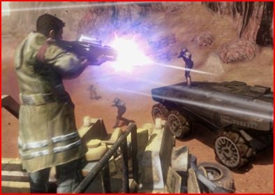 Illustration for article titled Red Faction: Guerrilla Rhino Packs, Destruction and 360 Avatars