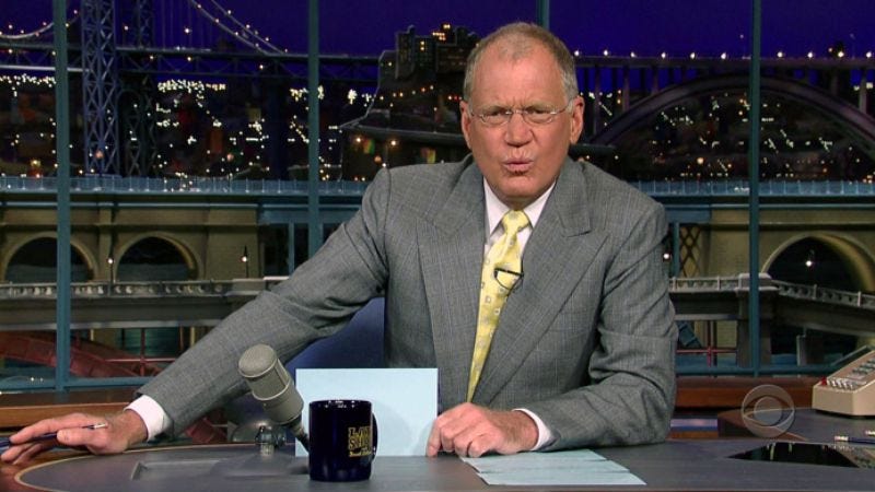 Illustration for article titled David Letterman maybe just said he plans on retiring in 2013