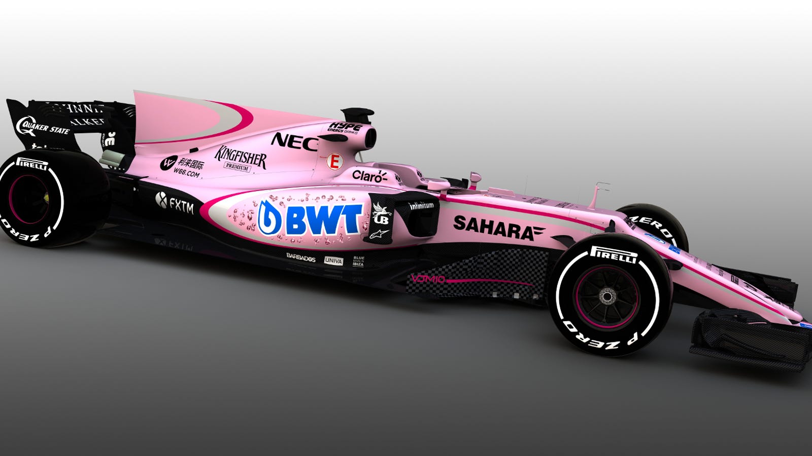 Formula One Goes Pink As Hell