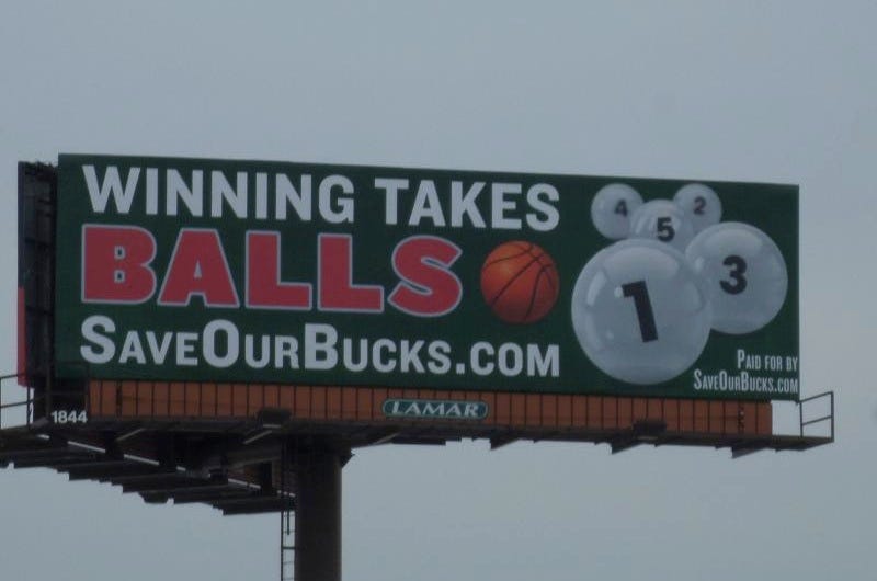 Illustration for article titled Bucks Fans Purchase Billboard Urging Team To Tank
