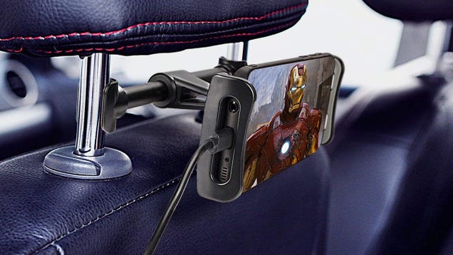 Mount a Phone, a Tablet, or a Switch in the Backseat With This $8 Headrest Cradle