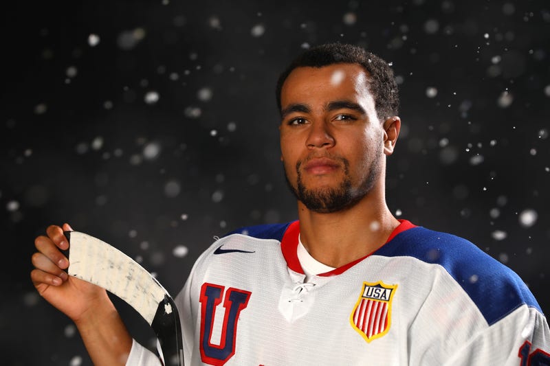 Canton's Jordan Greenway 1st African-American Team USA hockey
