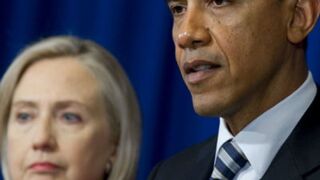Secretary of State Hillary Clinton and President Barack Obama (Saul Loeb/Getty Images) 
