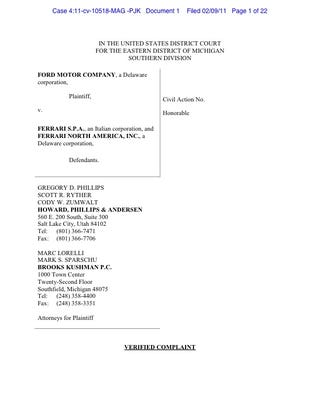 Illustration for article titled Ford F-150 vs. Ferrari F150 Lawsuit
