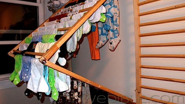 Diy Wall Mounted Folding Clothes Dryer Rack