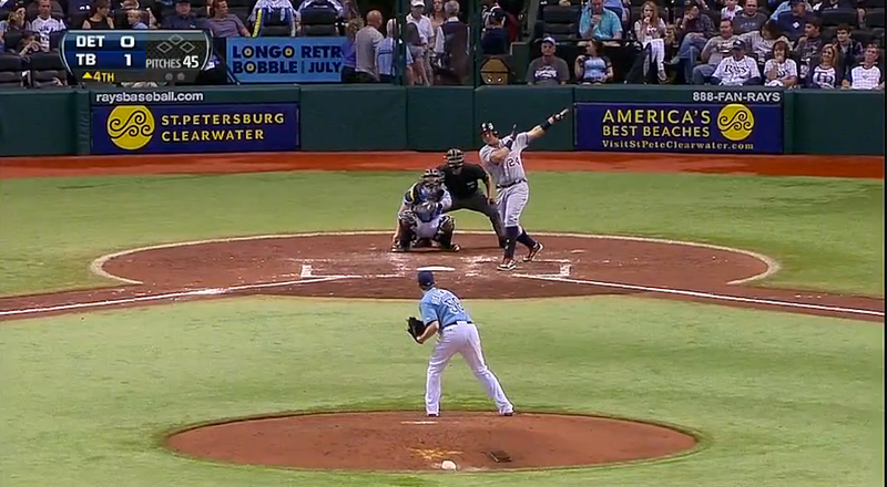 Illustration for article titled Miguel Cabrera Hit A Home Run Into The Ray Tank In St. Pete