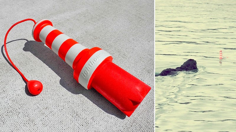 Illustration for article titled Self-Righting Floating Lighthouse Toy Is a Beacon of Fun For Your Dog