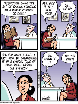 Illustration for article titled Candorville Comic: Promotion Commotion