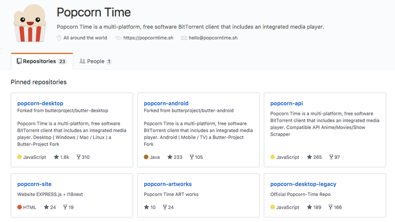 popcorn time github