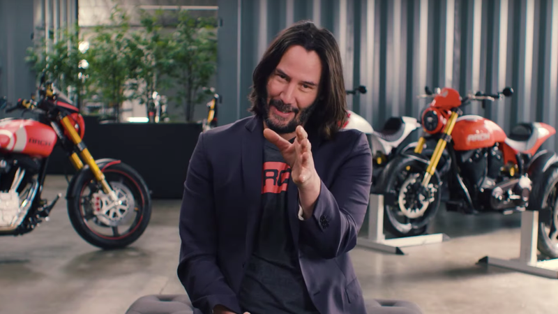 Illustration for article titled Here's What Keanu Reeves Is Up to With All Those Motorcycles