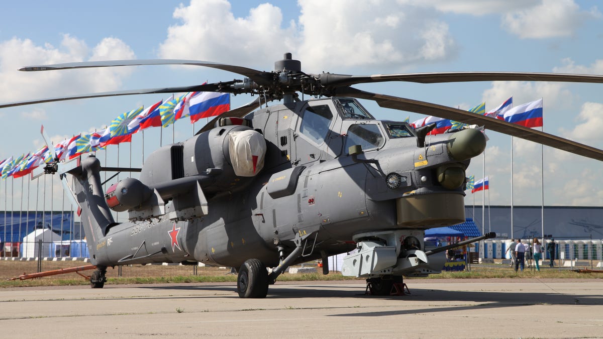 A Mi 28 Spun Out And Crashed During A Russian Air Show
