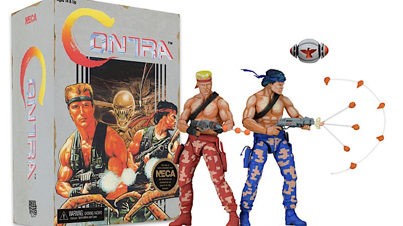 The Konami Code Won't Make These Contra Figures Arrive Any Sooner