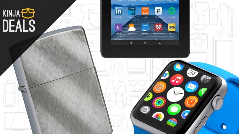 Illustration for article titled Sunday's Best Deals: Huge Zippo Sale, $40 Fire Tablet, and More