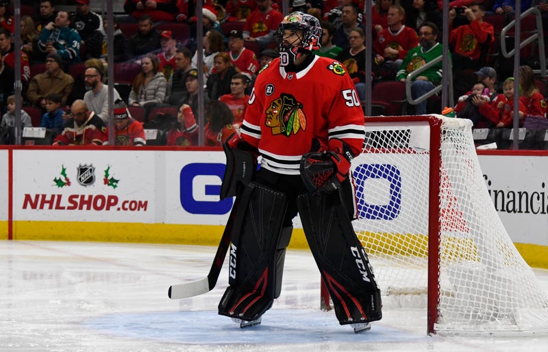 Illustration for article titled Oh No, Corey Crawford Has Another Concussion