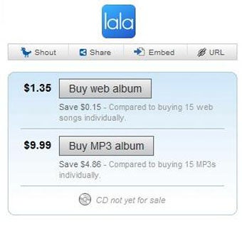 Illustration for article titled Lala iPhone App And Its 10-Cent Songs Might Be Reality By Year End