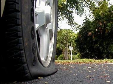 Illustration for article titled QUICK POST: How long can I drive on a flat tire?