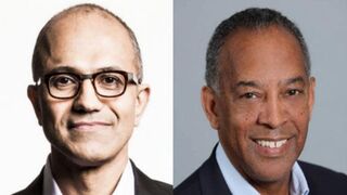 MIcrosoft CEO Satya Nadella; Microsoft Chairman John W. ThompsonMicrosoft