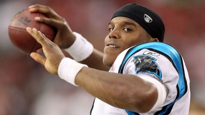 Illustration for article titled Cam Newton Proving He Can Throw Football A Lot