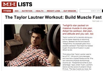 Illustration for article titled Teen Wolf Workout Hits The Pages Of Men's Health