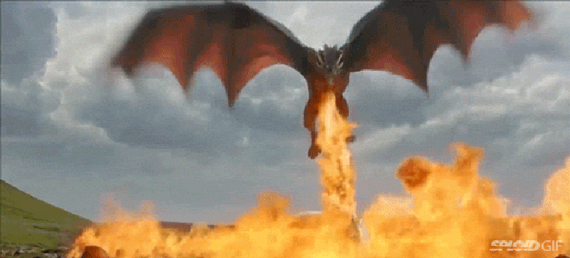 Image result for game of thrones dragons flame gif