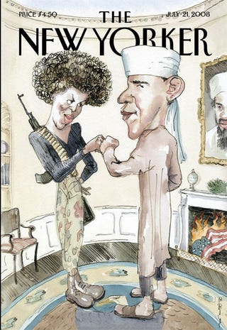 Illustration for article titled The New Yorker On Obama: When Satire Isn't Satirical
