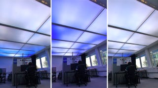 Illustration for article titled Animated Sky Ceiling Lights Make Your Cubicle Slightly Less Depressing