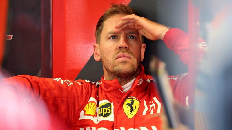 Sebastian Vettel, looking for someone, anyone, to lessen Mercedes’ boring F1 dominance.