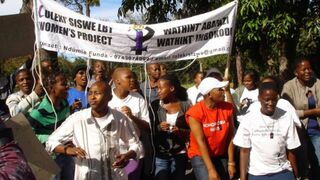 Activists protest in Cape Town. (Care.org)
