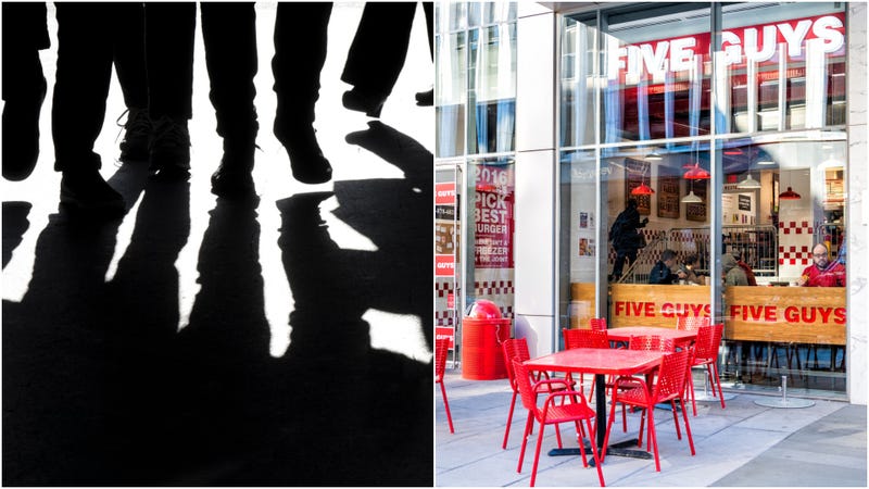Illustration for article titled Five male individuals arrested at Five Guys
