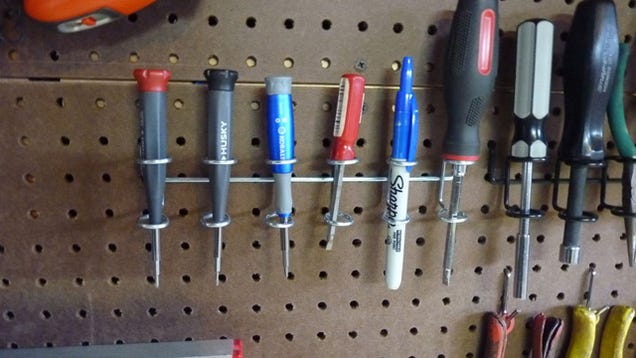 Create A Pegboard Holder For Tiny Tools