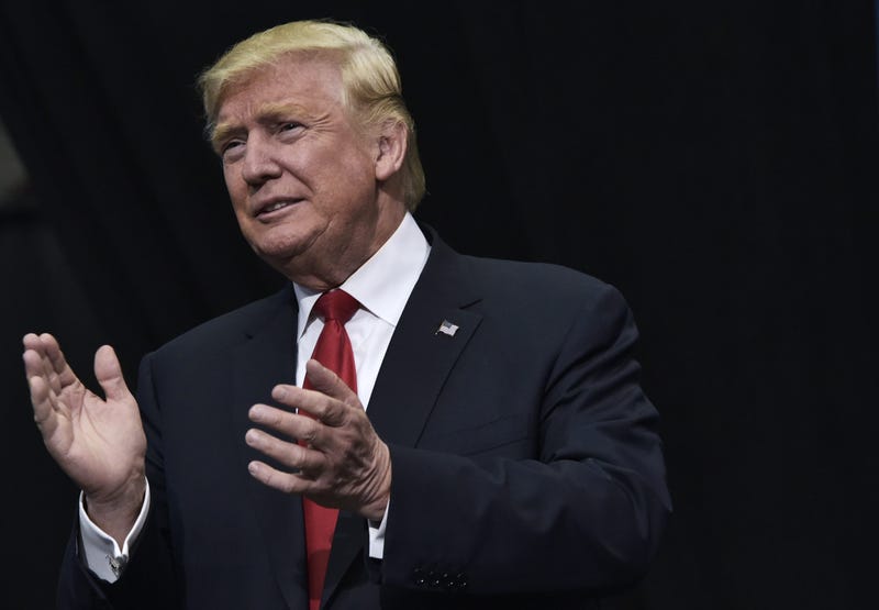 Republican presidential nominee Donald Trump at a rally at the Giant Center in Hershey, Pa., on Nov. 4, 2016.MANDEL NGAN/AFP/Getty Images