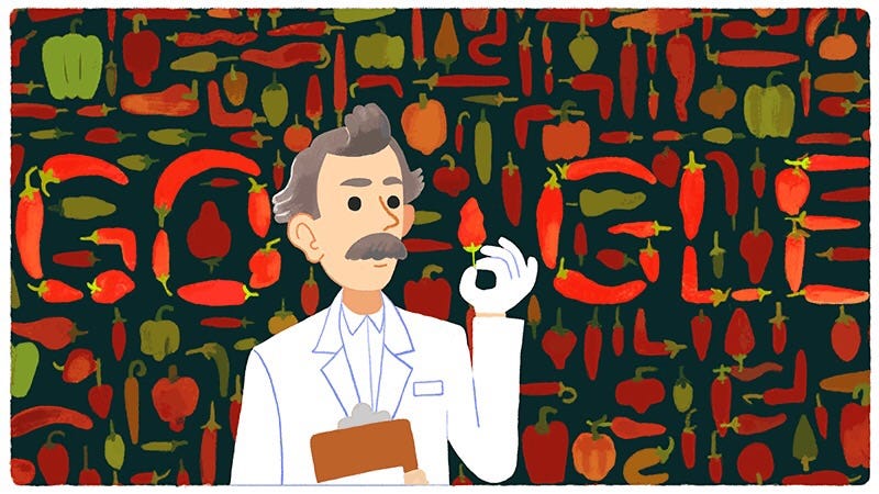 Illustration for article titled It's Wilbur Scoville's 151st birthday