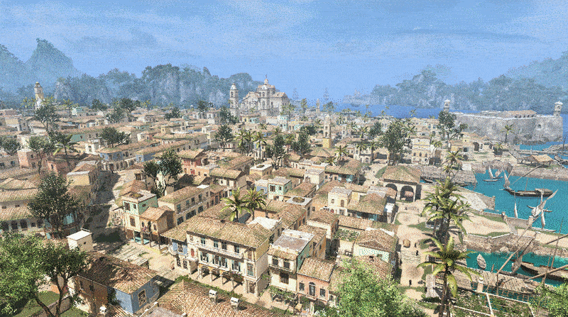 Havana from Assassin's Creed IV, Recreated in Minecraft