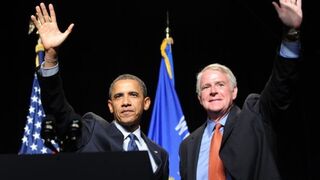 President Obama and Milwaukee Mayor Tom Barrett last year (Getty Images)
