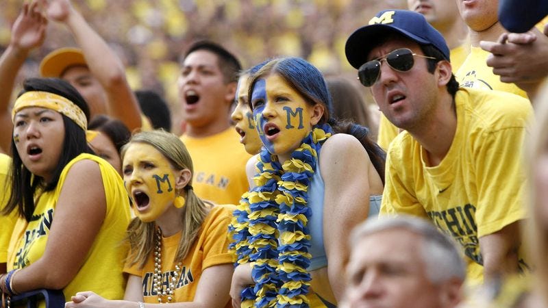 Image result for michigan football fans