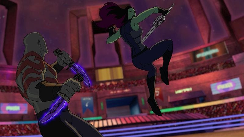 Illustration for article titled Guardians struggles with giving two of its cast members real purpose