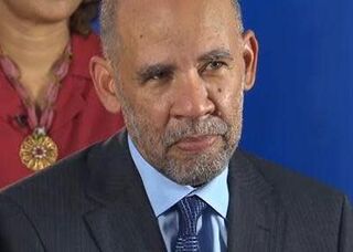 John A. Payton during a televised appearance (The Daily Show)