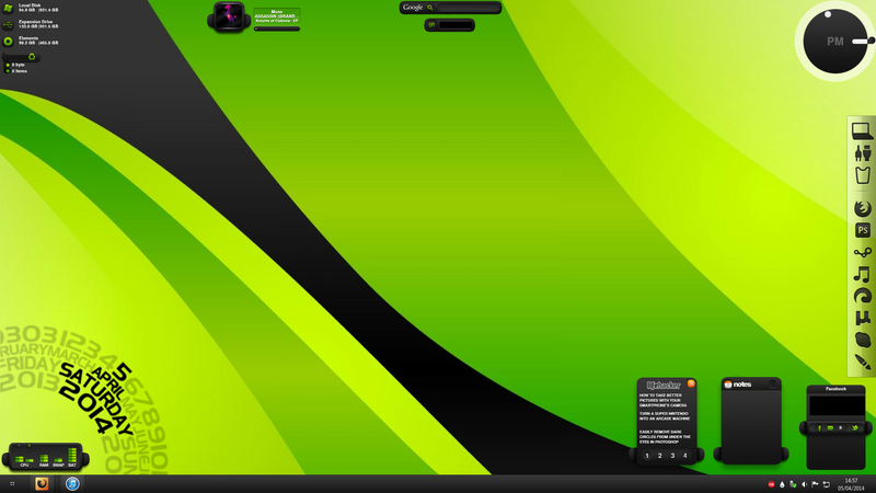 Illustration for article titled The Green Simplicity Desktop