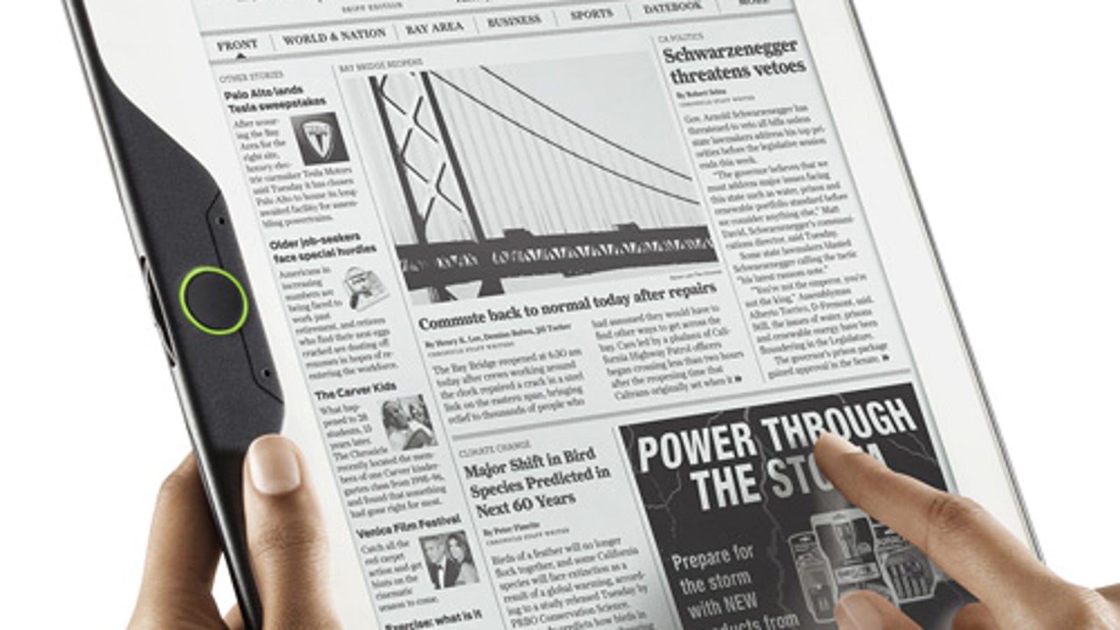 Skiff Reader The Largest Yet Thinnest eBook Reader to Date