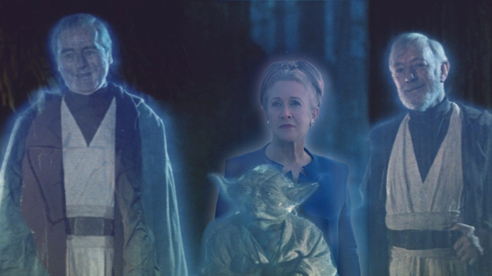 General Leia Organa joins Anakin Skywalker, Yoda and Obi